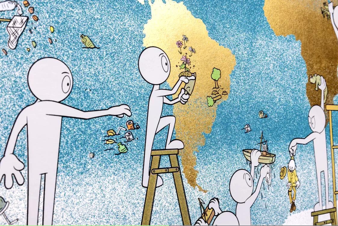 Our World (Gold Leaf)